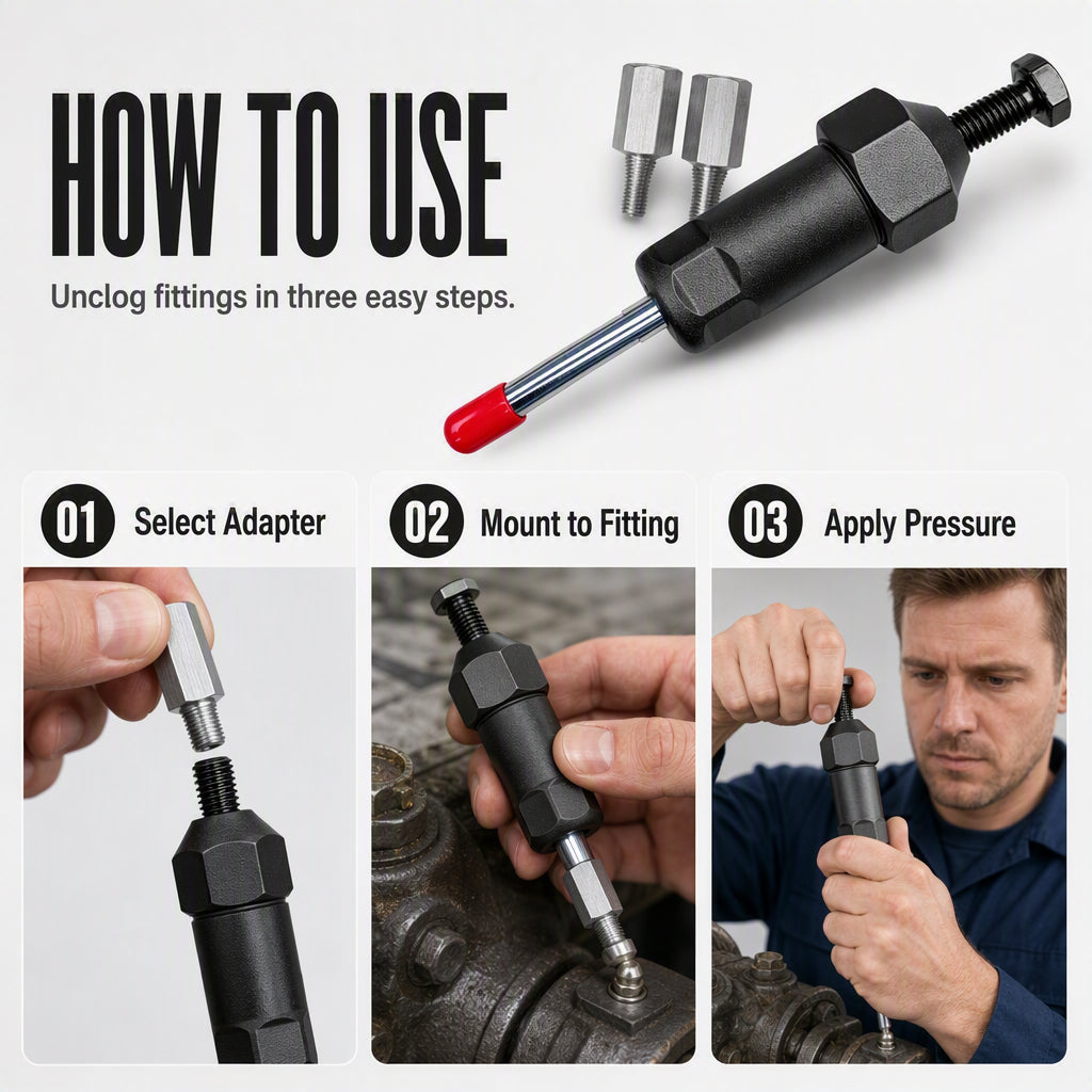 ⏳🔥LIMITED-TIME 50% OFF! ⏰Heavy Duty Grease Fitting Cleaner Tool~~
