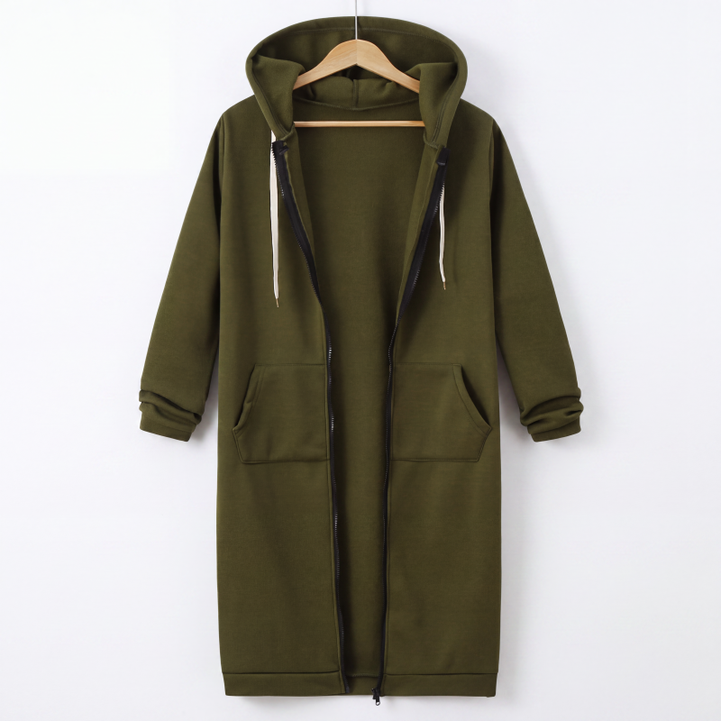 📢📢This Week's Special Price:￡19.99!!🔥✨Women's Casual Zip up Fleece Hoodies Tunic Sweatshirt