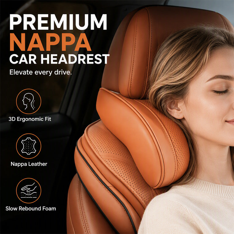 🚗 50% OFF! Universal Memory Foam Car Headrest Neck Pillow ✨ 360° Ergonomic Support, Instant Neck Pain Relief For All Cars & Office Chairs 🌿