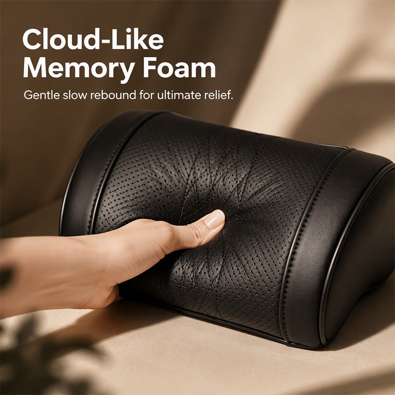 🚗 50% OFF! Universal Memory Foam Car Headrest Neck Pillow ✨ 360° Ergonomic Support, Instant Neck Pain Relief For All Cars & Office Chairs 🌿