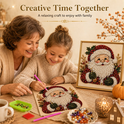 🎅 50% OFF EARLY XMAS SALE! ✨ Christmas Pearl & Rhinestone Painting Kit – Create DIY Gifts & Festive Decor Early 🎄