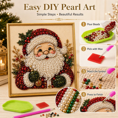 🎅 50% OFF EARLY XMAS SALE! ✨ Christmas Pearl & Rhinestone Painting Kit – Create DIY Gifts & Festive Decor Early 🎄