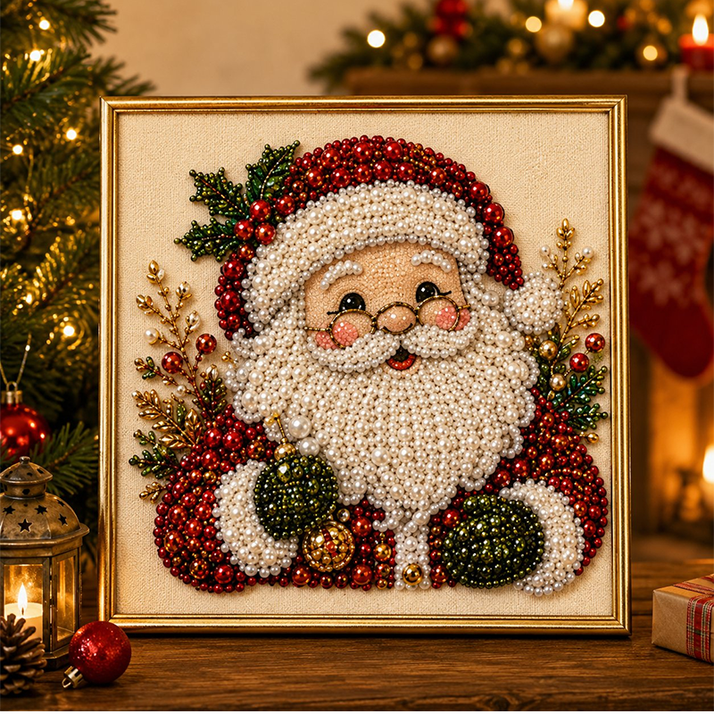 🎅 50% OFF EARLY XMAS SALE! ✨ Christmas Pearl & Rhinestone Painting Kit – Create DIY Gifts & Festive Decor Early 🎄