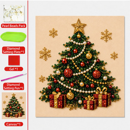 🎅 50% OFF EARLY XMAS SALE! ✨ Christmas Pearl & Rhinestone Painting Kit – Create DIY Gifts & Festive Decor Early 🎄