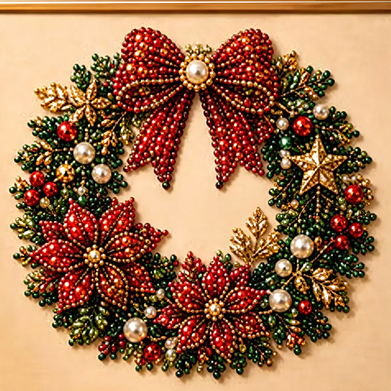 🎅 50% OFF EARLY XMAS SALE! ✨ Christmas Pearl & Rhinestone Painting Kit – Create DIY Gifts & Festive Decor Early 🎄