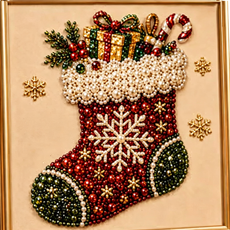 🎅 50% OFF EARLY XMAS SALE! ✨ Christmas Pearl & Rhinestone Painting Kit – Create DIY Gifts & Festive Decor Early 🎄