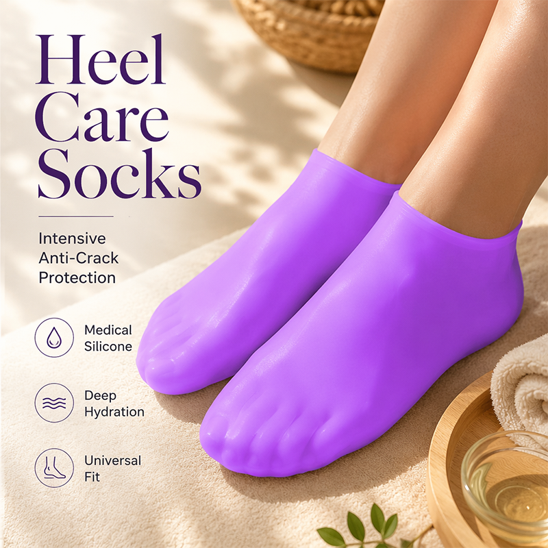 🧦 50% OFF TODAY ONLY! ✨ Silicone Moisturizing Socks for Dry Cracked Feet – Soften Heels & Instant Foot Repair 🌿