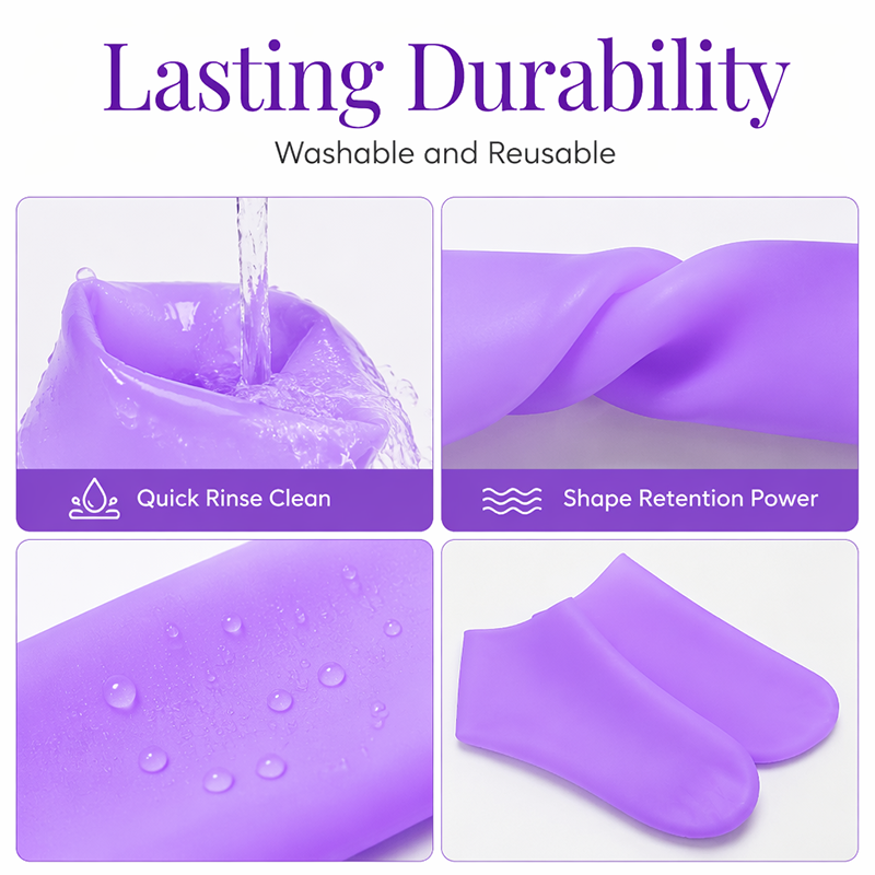 🧦 50% OFF TODAY ONLY! ✨ Silicone Moisturizing Socks for Dry Cracked Feet – Soften Heels & Instant Foot Repair 🌿
