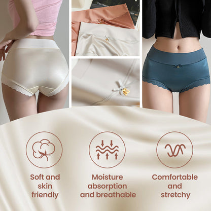 🔥Hot Sale SAVE 50% NOW! 🔥Premium Satin Antibacterial Moisture-absorbing Panties