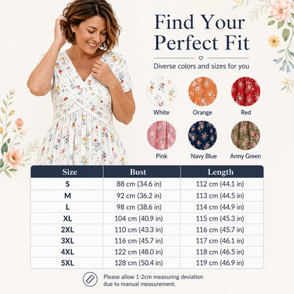 FLAWLESS FIT! 💃 50% OFF Floral V-Neck Dress With Twist Waist 🌿