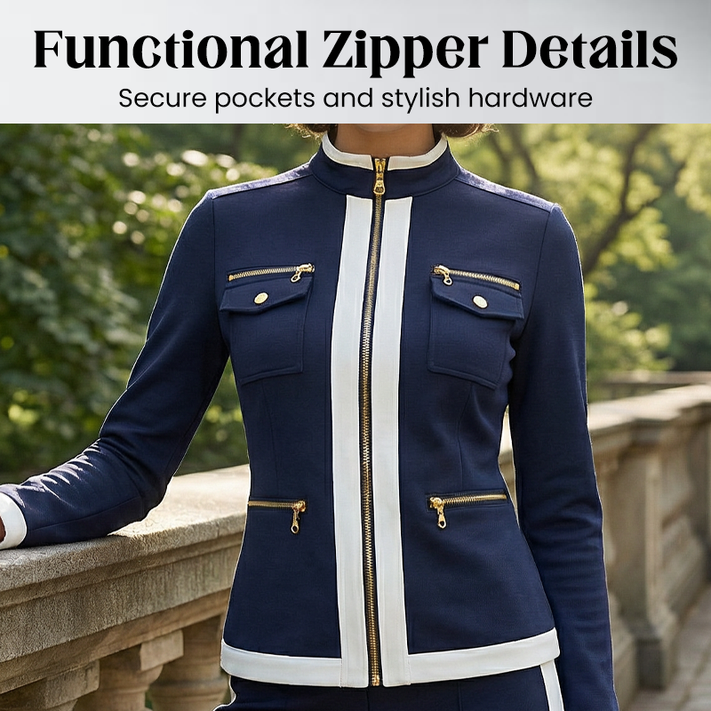 ✨50% OFF | Women's Sporty Chic Two-Piece Tracksuit Set – Stylish Comfort For Everyday & Travel🤍