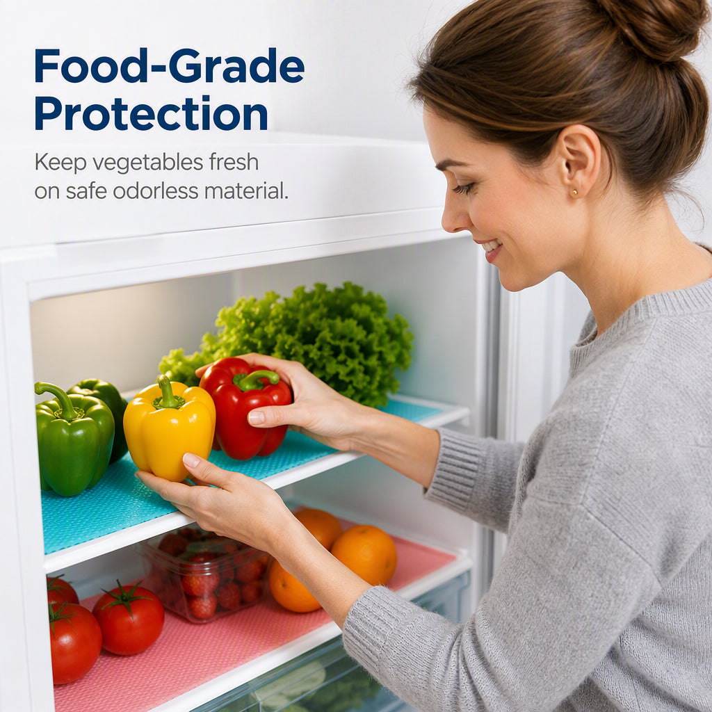🥳2026 HOT SALE🥳💞12K+ SOLD! 🧊🎁 60% OFF! Fridge Shelf Liners – From £6.99! Waterproof EVA, anti-slip & cut-to-fit. Keeps fridge clean & organized – stock up & save! 🏠✅