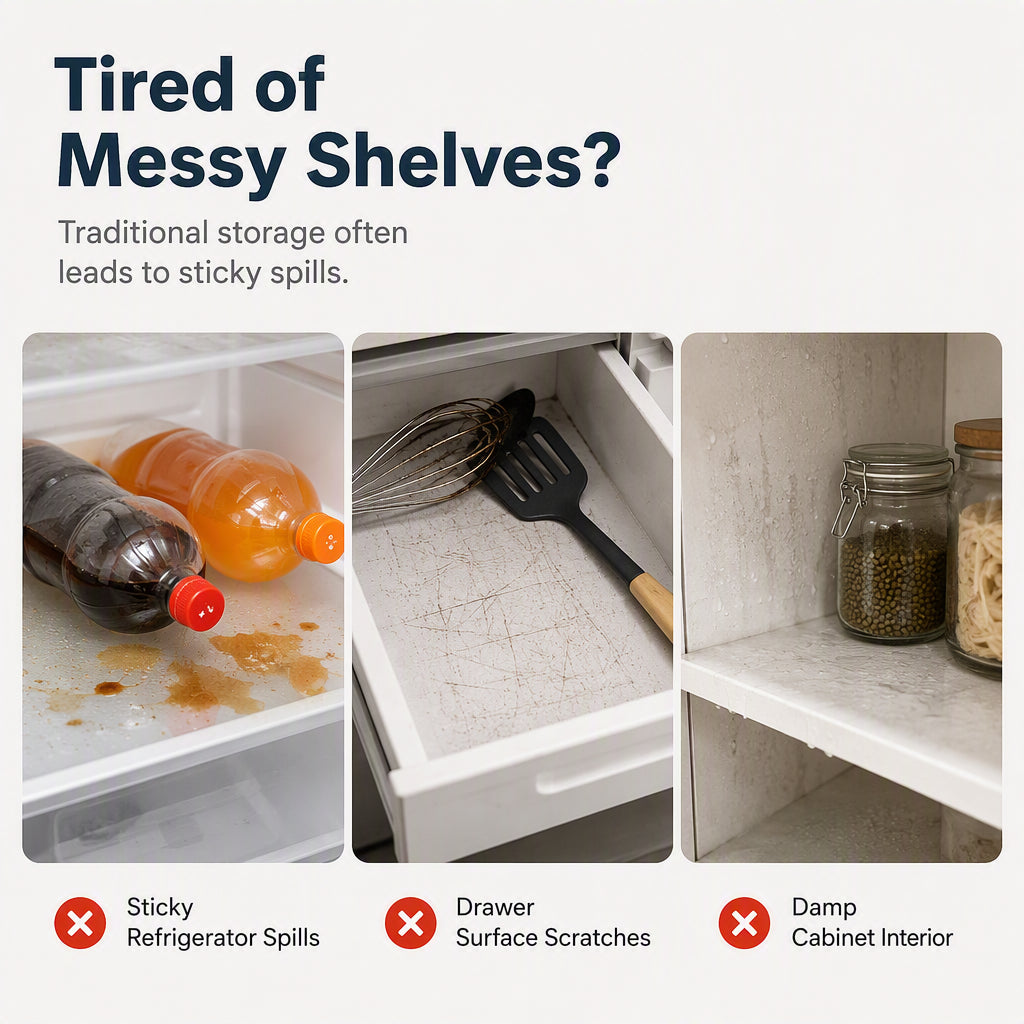 🥳2026 HOT SALE🥳💞12K+ SOLD! 🧊🎁 60% OFF! Fridge Shelf Liners – From £6.99! Waterproof EVA, anti-slip & cut-to-fit. Keeps fridge clean & organized – stock up & save! 🏠✅