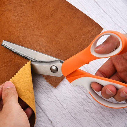✂️ 50% OFF TODAY! ✨ Multipurpose Pinking Shears – Professional Heavy Duty Serrated Scissors For Fabric & Crafting ✂️