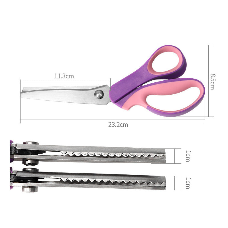 ✂️ 50% OFF TODAY! ✨ Multipurpose Pinking Shears – Professional Heavy Duty Serrated Scissors For Fabric & Crafting ✂️