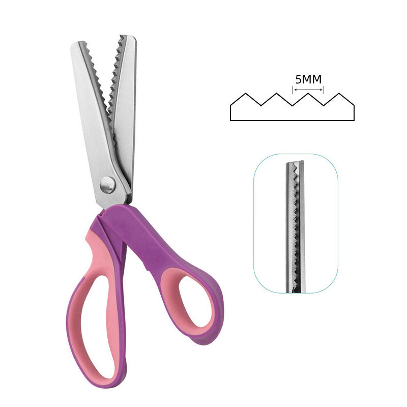✂️ 50% OFF TODAY! ✨ Multipurpose Pinking Shears – Professional Heavy Duty Serrated Scissors For Fabric & Crafting ✂️
