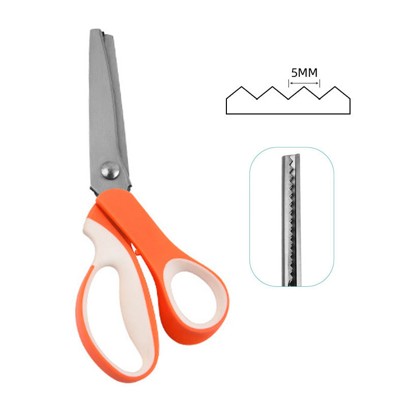 ✂️ 50% OFF TODAY! ✨ Multipurpose Pinking Shears – Professional Heavy Duty Serrated Scissors For Fabric & Crafting ✂️