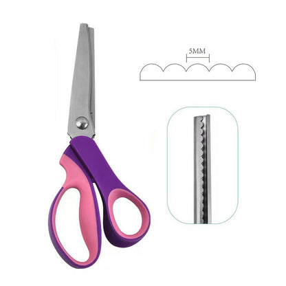 ✂️ 50% OFF TODAY! ✨ Multipurpose Pinking Shears – Professional Heavy Duty Serrated Scissors For Fabric & Crafting ✂️