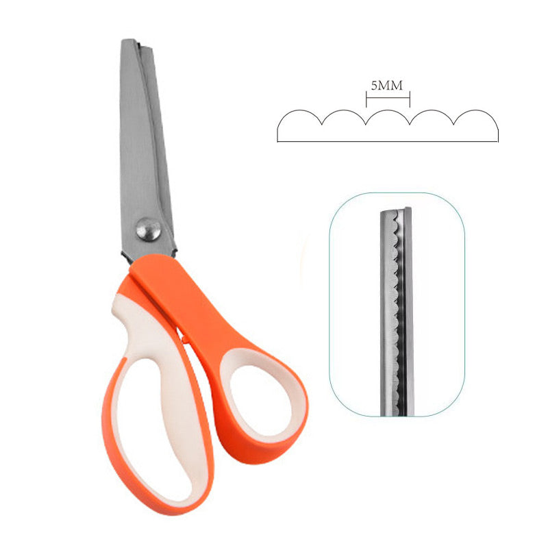 ✂️ 50% OFF TODAY! ✨ Multipurpose Pinking Shears – Professional Heavy Duty Serrated Scissors For Fabric & Crafting ✂️