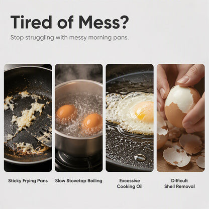 🔥 HALF PRICE SALE! ⏱️ 2-in-1 Microwave Egg Steamer – Perfect Poached Eggs In Minutes Without Mess 🍳