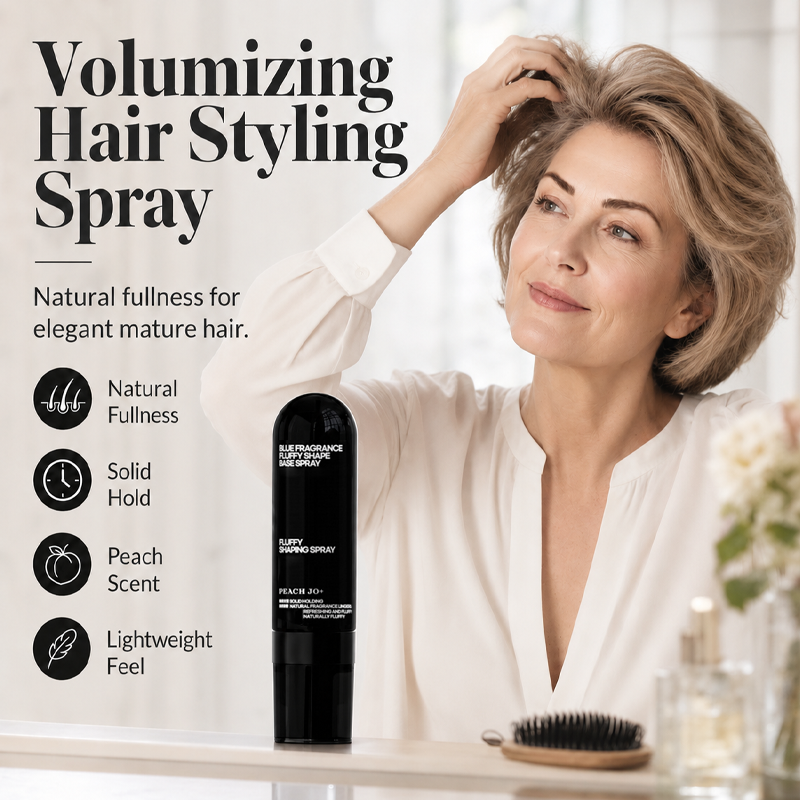 ✨ 50% OFF FLASH SALE! 💇‍♀️ Long-Lasting Fluffy Hair Styling Mist – Refreshing Peach Scent & Weightless Hold 🍑