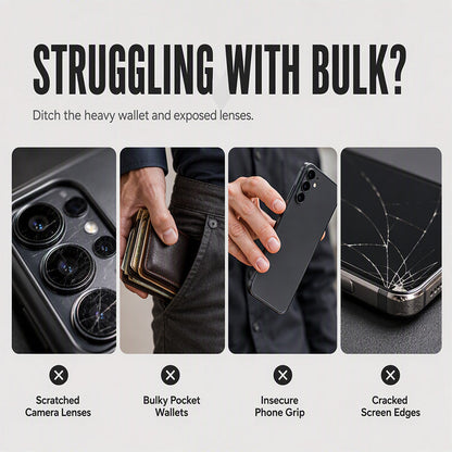 📱Limited Time Offer £12.99! 2‑in‑1 Shockproof Phone Case with Hidden Card Holder, Rugged Hybrid Protective Cover, Slide Camera Cover & 360° Rotatable Ring Stand Heavy‑Duty Phone Shell