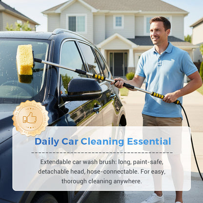🚙 LIMITED‑TIME ! 💥 Extendable Car Wash Brush 152cm Long Handle – Labor‑Saving, Scratch‑Free, Water‑Through ✨
