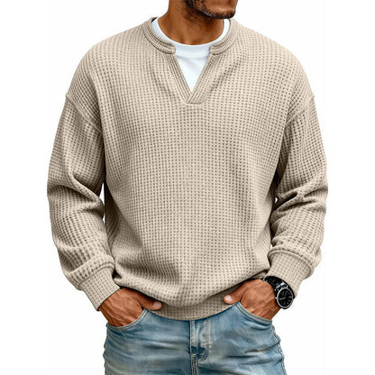 🔥 50% OFF | Men's Layered Waffle Long-Sleeve Tee
