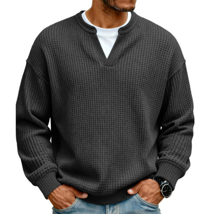 🔥 50% OFF | Men's Layered Waffle Long-Sleeve Tee