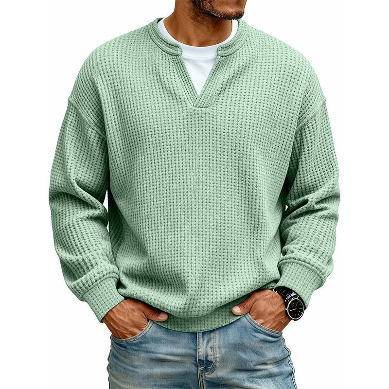 🔥 50% OFF | Men's Layered Waffle Long-Sleeve Tee