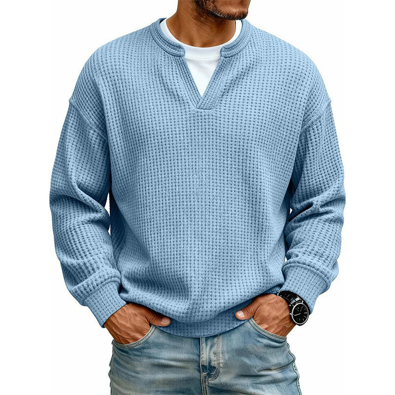 🔥 50% OFF | Men's Layered Waffle Long-Sleeve Tee