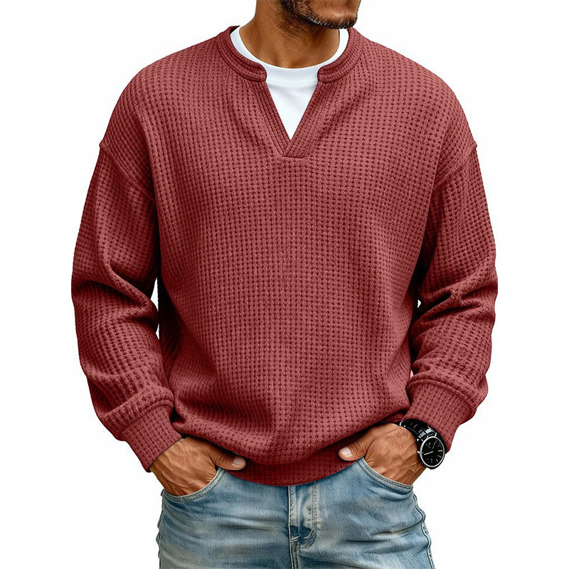 🔥 50% OFF | Men's Layered Waffle Long-Sleeve Tee