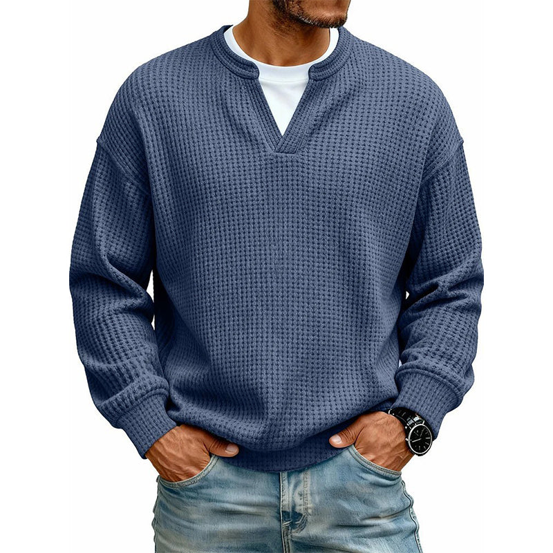 🔥 50% OFF | Men's Layered Waffle Long-Sleeve Tee