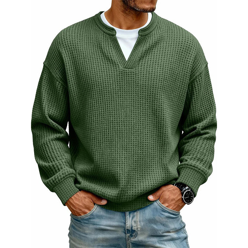 🔥 50% OFF | Men's Layered Waffle Long-Sleeve Tee