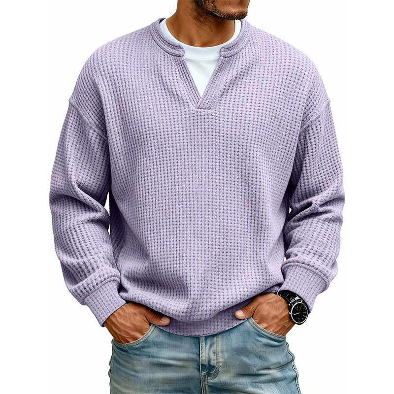 🔥 50% OFF | Men's Layered Waffle Long-Sleeve Tee
