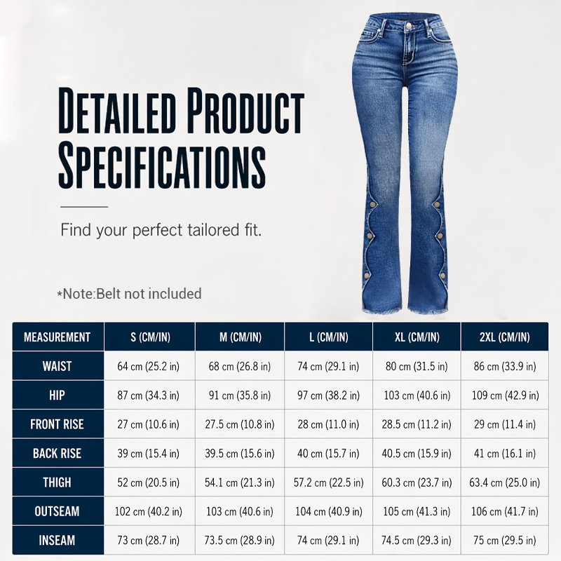 👖 50% OFF |Women High Waisted Distressed Flare Jeans