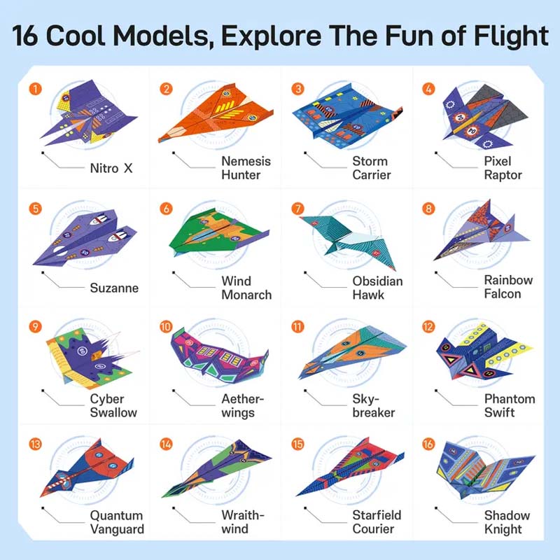 🚀 50% OFF | Creative DIY Paper Airplane Set For Kids