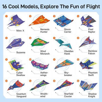 🚀 50% OFF | Creative DIY Paper Airplane Set For Kids