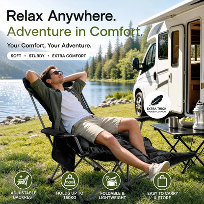 ✨ 50% OFF! Portable, Adjustable Folding Chair for Outdoor Use — Lightweight, Sturdy & Versatile 🪑🏕️ (Buy 2 & Save £5!)