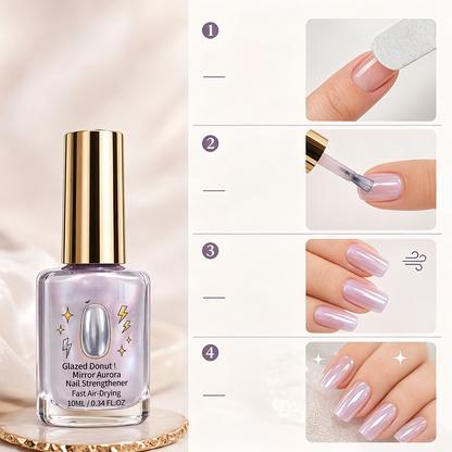 💅 50% OFF |✨ Buy 2 Get 1 Free  Lilac Glossy Mirror Nail Strengthener
