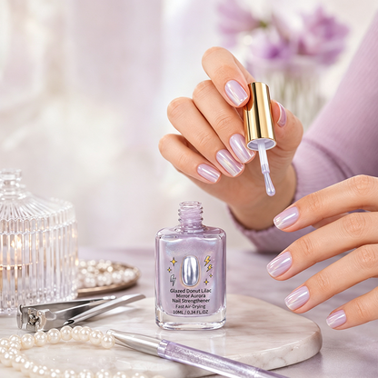 💅 50% OFF |✨ Buy 2 Get 1 Free  Lilac Glossy Mirror Nail Strengthener