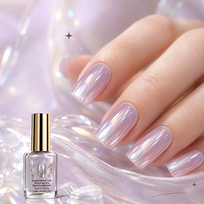 💅 50% OFF |✨ Buy 2 Get 1 Free  Lilac Glossy Mirror Nail Strengthener