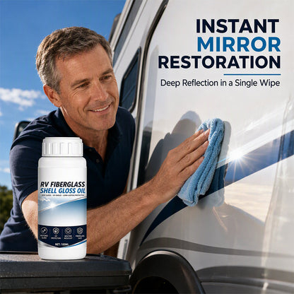 📢📢BUY 5 GET 5 FREE !! ⏰ RV Fiberglass Gloss Oil Shine Restorer – UV‑Protective, Easy‑Apply, Long‑Lasting ✨