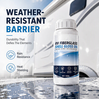📢📢BUY 5 GET 5 FREE !! ⏰ RV Fiberglass Gloss Oil Shine Restorer – UV‑Protective, Easy‑Apply, Long‑Lasting ✨