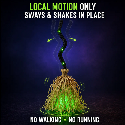 🧹 50% OFF | Halloween Electric Witch Broom Decoration