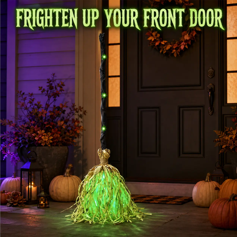 🧹 50% OFF | Halloween Electric Witch Broom Decoration