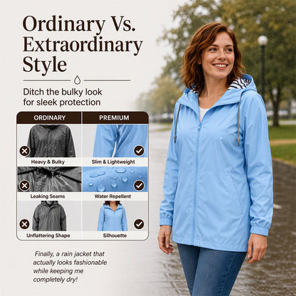 🌧️ £27.99 TODAY! 💥 Women's Outdoor Waterproof Hooded Jacket 🧥