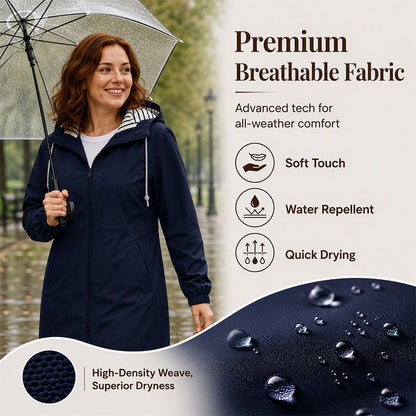 🌧️ £27.99 TODAY! 💥 Women's Outdoor Waterproof Hooded Jacket 🧥