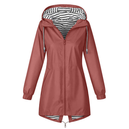 🌧️ £27.99 TODAY! 💥 Women's Outdoor Waterproof Hooded Jacket 🧥