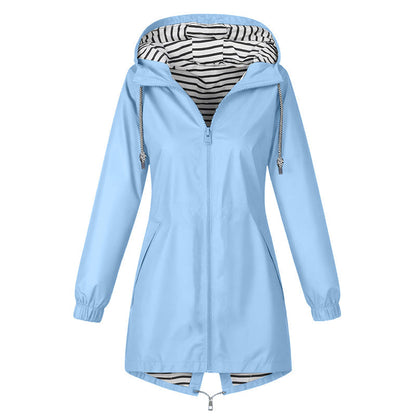 🌧️ £27.99 TODAY! 💥 Women's Outdoor Waterproof Hooded Jacket 🧥